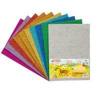 Glitter Cardboard Paper A4 (Mix 10 Assorted)