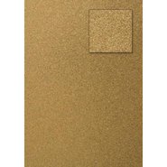 Glitter Cardboard Paper 50x70cm Gold 10 Sheets