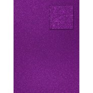 Glitter Cardboard Paper 50x70cm Purple 10 Sheets