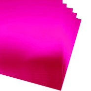 Metallic Cardboard 50x70cm Pink 10 Sheets