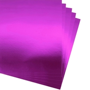 Metallic Cardboard 50x70cm Purple 10 Sheets