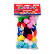 Ponpon 3cm 10 Colours (50 Pcs/Polybag)