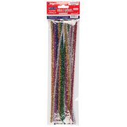 Glitter Chenille 30cm 7 Colurs (25 Pcs/Polybag)