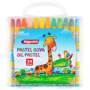 Oil Pastels 24 Colours with Clear Bag