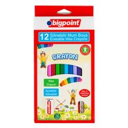 Erasable Wax Crayon 12 Colours