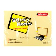 Sticky Notes 75x100mm Yellow