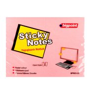Sticky Notes 75x100mm Pink