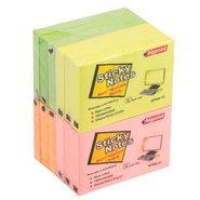 Sticky Notes 75x50mm Mix 4 Neon Colours