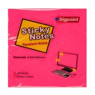 Sticky Notes 75x75mm Neon Red
