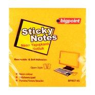 Sticky Notes 75x75mm Neon Orange