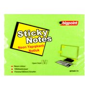 Sticky Notes 75x100mm Neon Green