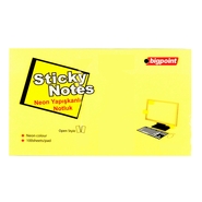 Sticky Notes 75x125mm Neon Yellow