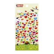 Sticker Multi Color Hearts