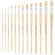 258F/0 Natural Bristle Flat Artist Brush