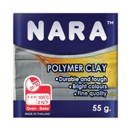 Nara Polymer Clay 55 Gram PM25 Metallic Grey