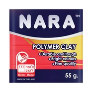 Nara Polymer Clay 55 Gram PM50 Neon Red