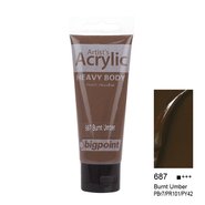 Acrylic Paint 75ml Burnt Umber 687