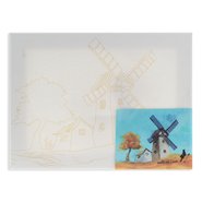 Pre-Printed Canvas 18x24Cm Windmill