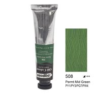 Oil Colour 200ml Permt Mid Green 508