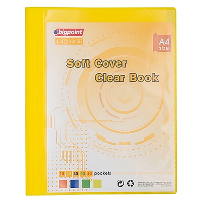 Lolly Serisi Soft Sunum Dosyası Cepli 10'lu Sarı