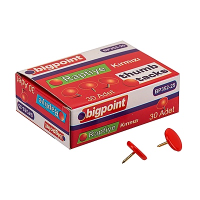 Renkli Raptiye Kırmızı