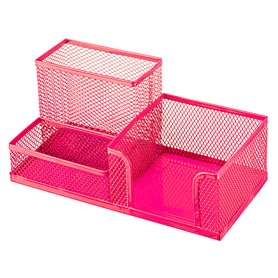 Metal Perfore 3 Gözlü Set Pembe
