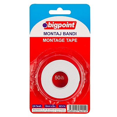 Montaj Bandı Çift Taraflı 19mm x 1.5mt (İç Mekan)