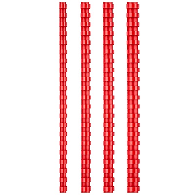 Plastik Spiral 25 mm Kırmızı 50'li Kutu
