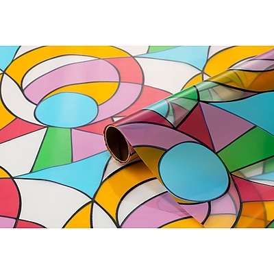 Yapışkanlı Folyo 2m Vitray Desen No:60