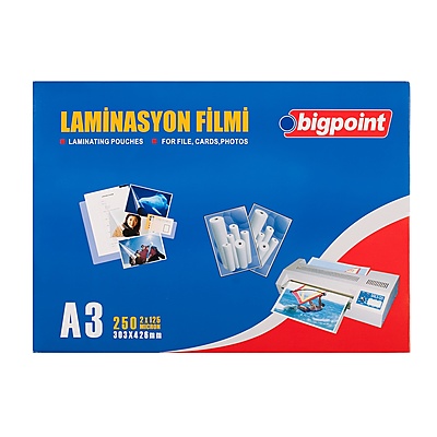 Laminasyon Filmi A3 125 Mikron 100'lü Kutu