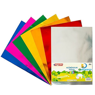 Alüminyum Folyo A4 Karışık 10 Renk - 85 Gram