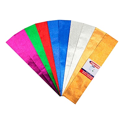 Metalik Krapon Kağıdı 2 metre 10'lu Karışık Poşet