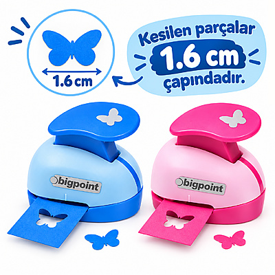 Şekilli Delgeç 1.6cm Kelebek