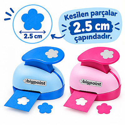 Şekilli Delgeç 2.5cm Çiçek