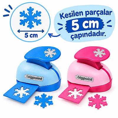 Şekilli Delgeç 5cm Kar Tanesi