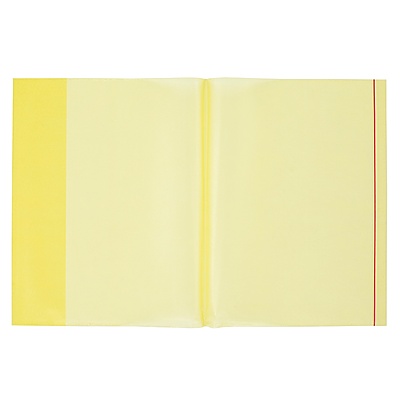 A4 Hazır Defter Kabı 5'li Paket Şeffaf Sarı