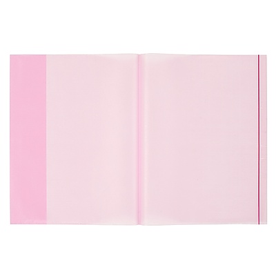 A4 Hazır Defter Kabı 5'li Paket Şeffaf Kırmızı