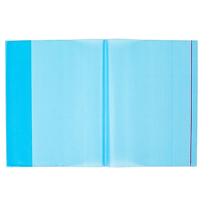 A4 Hazır Defter Kabı 5'li Paket Şeffaf Mavi