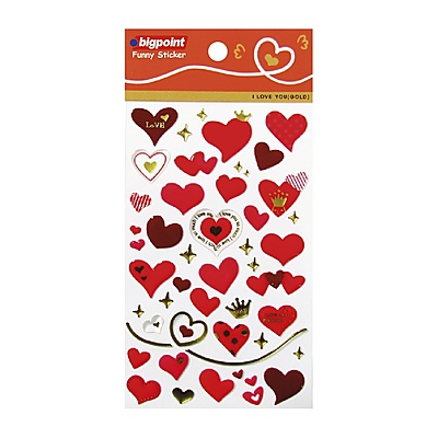 Sticker Kırmızı Kalpler