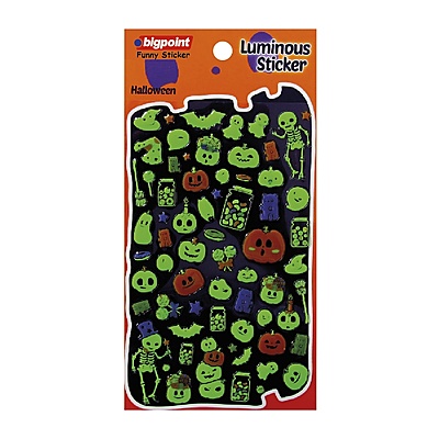 Sticker Fosforlu İskeletler ve Hayaletler