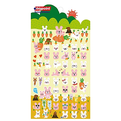 Sticker Sevimli Tavşanlar