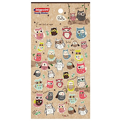 Sticker Baykuşlar (Bubo)
