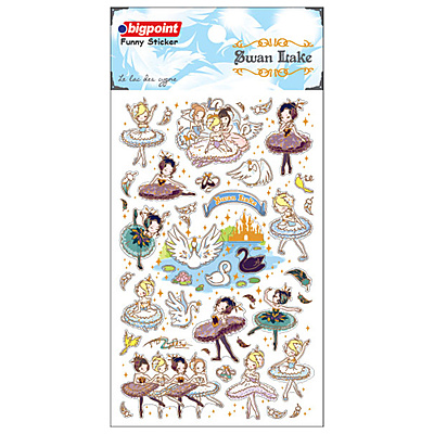 Sticker Swan Lake