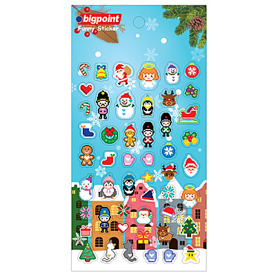 Sticker Piksel X-MAS