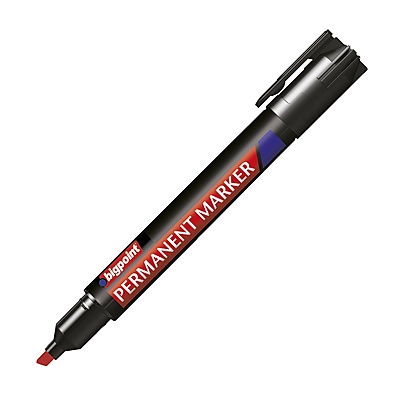 Permanent Markör Kesik Uç Kırmızı