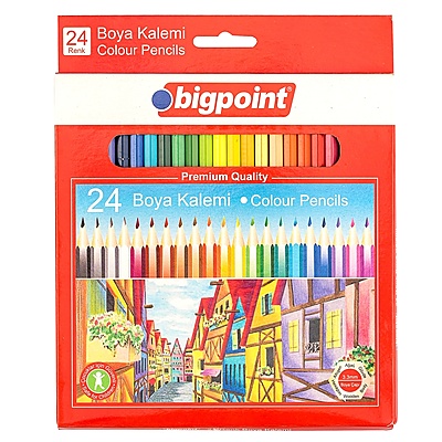 Kuru Boya Kalemi 24 Renk