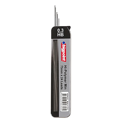 Kalem Ucu 0.3mm HB 75mm 24'lü Tüp