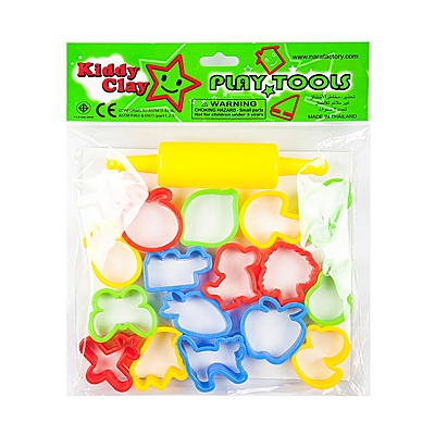Kiddy Clay 16 Modelleme Kalıbı + 1 Merdane
