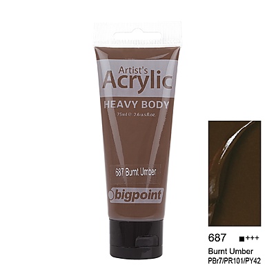 Akrilik Boya 75 ml Burnt Umber 687