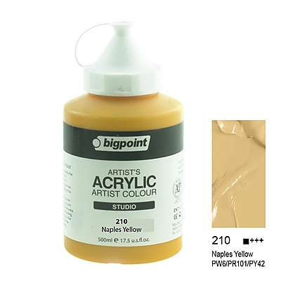 Akrilik Boya 500 ml Naples Yellow Hue 210